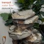 ROCK 5-TIER CASCADING FOUNTAIN WITH LED LIGHTS 