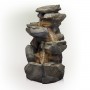 Rock 5-Tier Cascading Fountain with LED Lights
