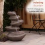 BROWN CASCADING LED LIGHT FOUNTAIN