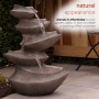 BROWN CASCADING LED LIGHT FOUNTAIN