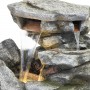 Alpine Corporation 41" Tall Indoor/Outdoor Rainforest Waterfall Fountain with LED Lights