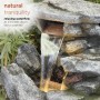 Alpine Corporation 41" Tall Indoor/Outdoor Rainforest Waterfall Fountain with LED Lights