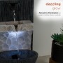 MODERN CASCADING TABLETOP FOUNTAIN WITH LED LIGHTS 