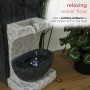 MODERN CASCADING TABLETOP FOUNTAIN WITH LED LIGHTS 