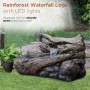 40" LONG RAINFOREST FOREST FLOOR FOUNTAIN W/ LED LIGHTS