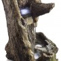 41" TALL TWO TIER LOG WATERFALL WITH LED LIGHT 