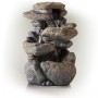 11" Tall Lighted 3 Tier Rock Fountain 
