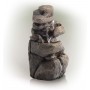 11" TALL LIGHTED 3 TIER ROCK FOUNTAIN 