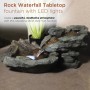 Rock Waterfall Fountain with LED Lights