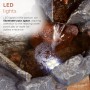Rock Waterfall Fountain with LED Lights