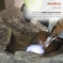 Rock Waterfall Fountain with LED Lights