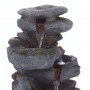 22" TALL ROCK WATERFALL FOUNTAIN WITH LED LIGHTS