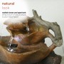 9" Tall Tabletop Leaf Fountain with LED Lights