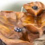 9" Tall Tabletop Leaf Fountain with LED Lights