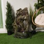 39" TALL TREE TRUNK FOUNTAIN WITH LED LIGHTS 