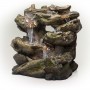 32" RAINFOREST TIERED FOUNTAIN WITH LED LIGHTS 