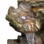 32" RAINFOREST TIERED FOUNTAIN WITH LED LIGHTS 