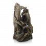 40" 5-Tiered Rainforest Tree Trunk Fountain with LED Lights