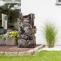 38" TALL MULTI TIER RAINFOREST FOUNTAIN WITH LED LIGHTS 
