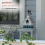 Alpine Corporation 18" Tall Outdoor Patriotic Rooster Vane Top Birdhouse and Perch, Multicolor