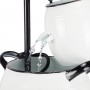 WHITE BARRELS & FAUCET TABLETOP FOUNTAIN 