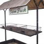 Alpine Corporation Farm Fresh Indoor/Outdoor Metal and Wood Garden Cart, 51"L x 24"W x 75"H