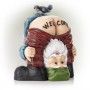 Mooning "Welcome" Gnome with Bird Statue