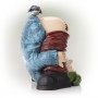 Mooning "Welcome" Gnome with Bird Statue