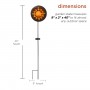 SOLAR SUN GARDEN STAKE WITH LED LIGHTS