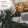 SOLAR SUN GARDEN STAKE WITH LED LIGHTS
