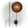 SOLAR SUN GARDEN STAKE WITH LED LIGHTS