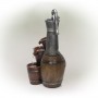 24" VINTAGE BARREL WATER PUMP WITH BUCKETS FOUNTAIN 