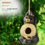 Bear Shaped Hanging Birdhouse and Perch 