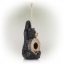 Bear Shaped Hanging Birdhouse and Perch 