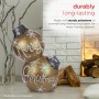 Alpine Corporation Holiday "Merry Christmas" Stacked Ornaments Statue with Color Changing LED Lights, Gold